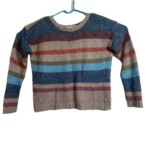 Liz Claiborne Sweaters - Liz Claiborne Women's Long‎ Sleeve Striped Multicolored Knit Sweater Size M